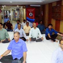 3rd  International Yoga Day celebrated in the premises of Ministry of Minority Affairs on 21st June,  2017. 