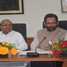 Reviewed various welfare schemes of Minority Affairs Ministry with officials