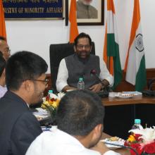 Haj review meeting was held on 3rd october 2018 at Antyodaya Bhawan. Senior officials from Minority Affairs Ministry, External Affairs, Civil Aviation, Health Ministry and Haj Committee of India and Indian Consulate in Saudi Arabia attended the meeting.