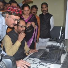 Inaugurated 100 toilets complex, constructed by Ministry of Minority Affairs at Kayad Vishramsthali, Ajmer. Also inaugurated Education Facilitation Centre of Minority Affairs Ministry at Kayad Vishramsthali, Ajmer.