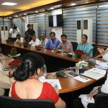 The Union Minister for Minority Affairs, Shri Mukhtar Abbas Naqvi addressing at the launch of the Scholarship Mobile App, in New Delhi on September 13, 2018. The Secretary, Ministry of Minority Affairs, Shri Ameising Luikham is also seen.