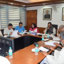 The Minister of State for Minority Affairs (Independent Charge) and Parliamentary Affairs, Shri Mukhtar Abbas Naqvi chairing the General Body Meeting of MAEF, in New Delhi on September 19, 2016