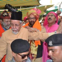 Today offered 'Chadar' on behalf of PM Shri Narendra Modi at dargah of Sufi Saint Hazrat Khwaja Moinuddin Chishti at Ajmer Sharif on 806th annual Urs. 