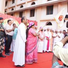 Flagged off Christmas celebration Buon Natale, largest gathering of Santa Claus, at Thrissur (Kerala).