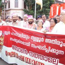 Flagged off Christmas celebration Buon Natale, largest gathering of Santa Claus, at Thrissur (Kerala).