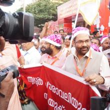 Flagged off Christmas celebration Buon Natale, largest gathering of Santa Claus, at Thrissur (Kerala).