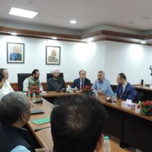 The Union Minister for Minority Affairs, Shri Mukhtar Abbas Naqvi in a meeting with the Grand Mufti of the Syrian Republic, Dr. Ahmad Badreddin Hassoun, in New Delhi on September 26, 2017.