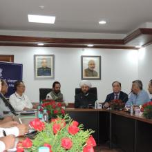 The Union Minister for Minority Affairs, Shri Mukhtar Abbas Naqvi in a meeting with the Grand Mufti of the Syrian Republic, Dr. Ahmad Badreddin Hassoun, in New Delhi on September 26, 2017.