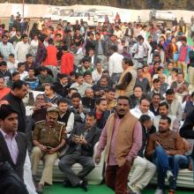 Distributed appointment letters to youths at job fair, today organised at Harthala, Moradabad by National Skill Development Corporation.