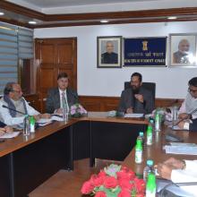 The Union Minister for Minority Affairs, Shri Mukhtar Abbas Naqvi chairing the Governing Body and General Body meeting of Maulana Azad Education Foundation (MAEF), in New Delhi on December 09, 2017