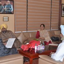  A delegation of Delhi Sikh Gurudwara Management  Committee met me at Antyodaya Bhawan today. Various issues of socio-economic-educational empowerment of the community were discussed. 