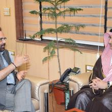 Today met Saudi Arab Ambassador H.E Dr Saud Mohd Al sati at Antyodaya Bhawan, positive discussion held on Haj 2017.