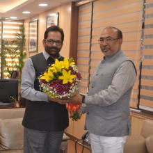 Manipur Chief Minister Shri N Biren Singh met me at Antyodaya Bhawan today. Various development projects in the state were discussed in detail.