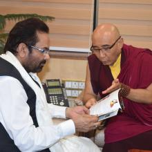 Various issues of Buddhist community discussed with delegation led by Buddhist master Tenam from Palpung Sherabling Monastic Seat.