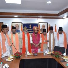 Today met various representatives of Dargah Ajmer Sharif at Antoydaya Bhawan and discussed in detail various issues concerned to the Dargah.