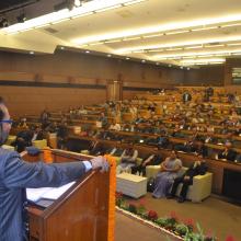 The Union Minister for Minority Affairs, Shri Mukhtar Abbas Naqvi at the inauguration of the Workshop for Inspecting Authorities of Maulana Azad Education Foundation, in New Delhi on January 13, 2018.