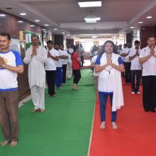 3rd  International Yoga Day celebrated in the premises of Ministry of Minority Affairs on 21st June,  2017. 