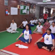 3rd  International Yoga Day celebrated in the premises of Ministry of Minority Affairs on 21st June,  2017. 