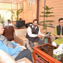 Delegation from Arunachal Pradesh led by Union Minister for Home Kiren Rijiju met me & discussed various issues related to development of the state.