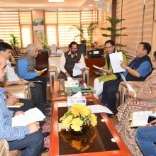 Delegation from Arunachal Pradesh led by Union Minister for Home Kiren Rijiju met me & discussed various issues related to development of the state.