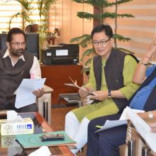 Delegation from Arunachal Pradesh led by Union Minister for Home Kiren Rijiju met me & discussed various issues related to development of the state.