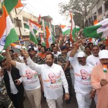 Participated in Run for Unity in Rampur with thousands of people from all sections of the society.