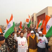 Participated in Run for Unity in Rampur with thousands of people from all sections of the society.