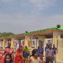 Inaugurated 100 toilets complex, constructed by Ministry of Minority Affairs at Kayad Vishramsthali, Ajmer. Also inaugurated Education Facilitation Centre of Minority Affairs Ministry at Kayad Vishramsthali, Ajmer.